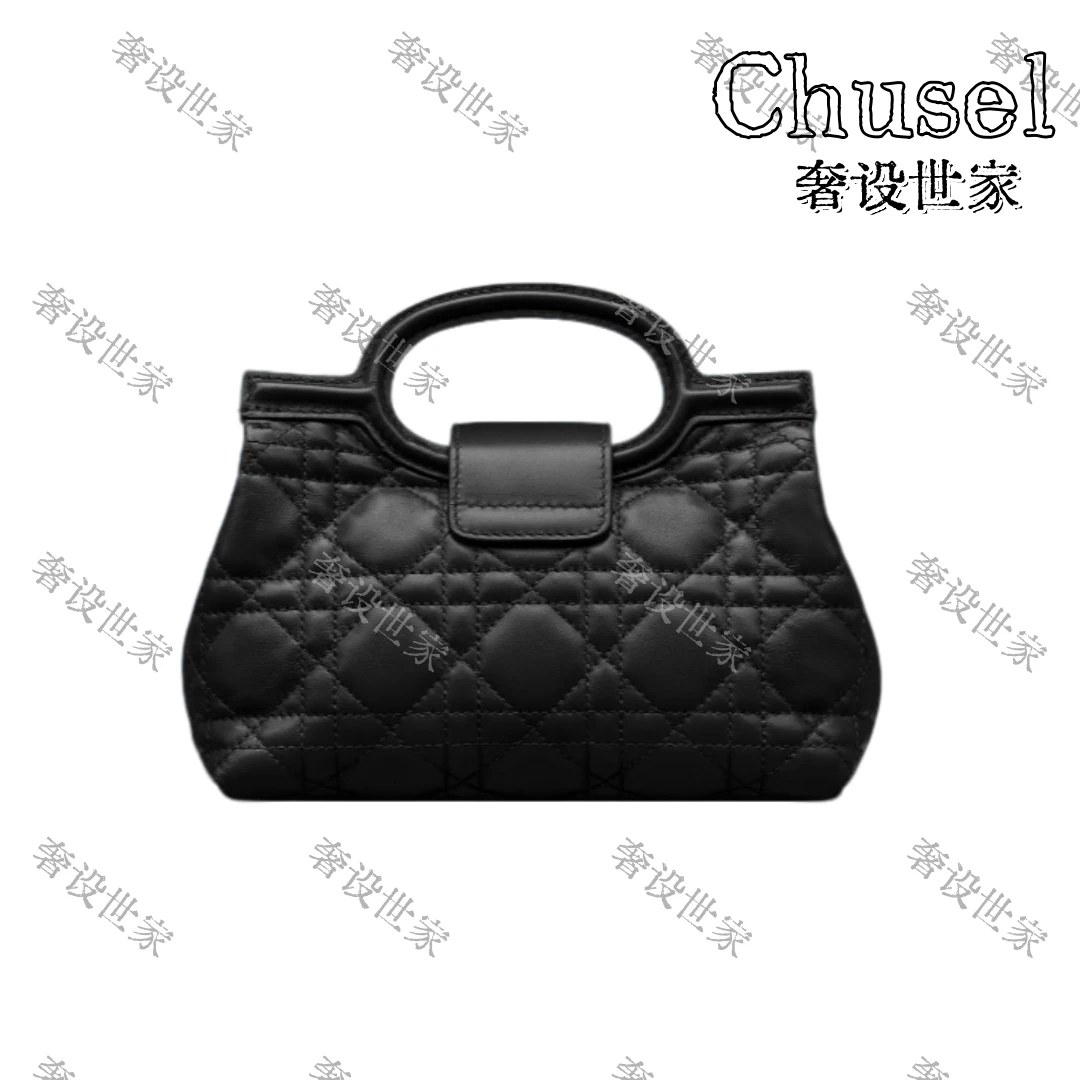 【CAICAI高定】26年早春新款jolie系列黑金配色百搭高级菱格纹【D08】