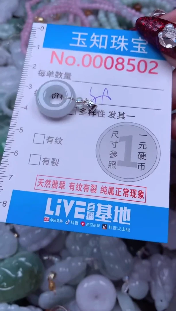 吊坠(不含链)未镶嵌翡翠8502