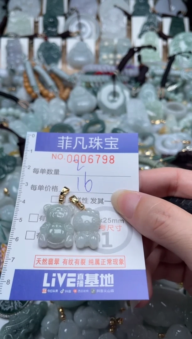 翡翠未镶嵌颈饰00..6798