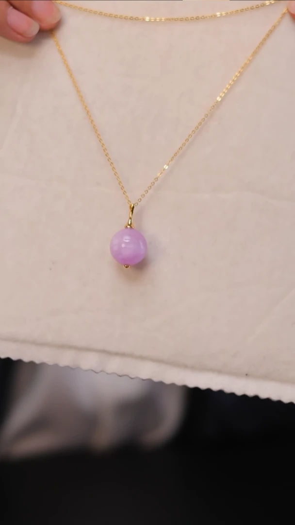 【闪购商品】锂辉石颈饰银S925镶嵌24小时内发货质保A货