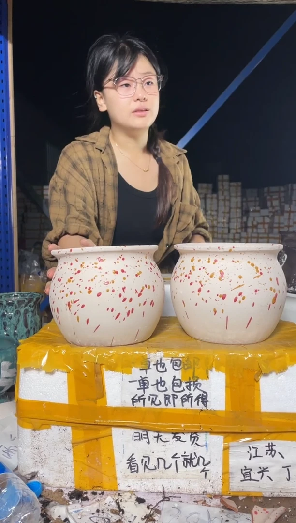 紫砂花盆紫砂花盆宜兴紫砂粗陶花盆18/16