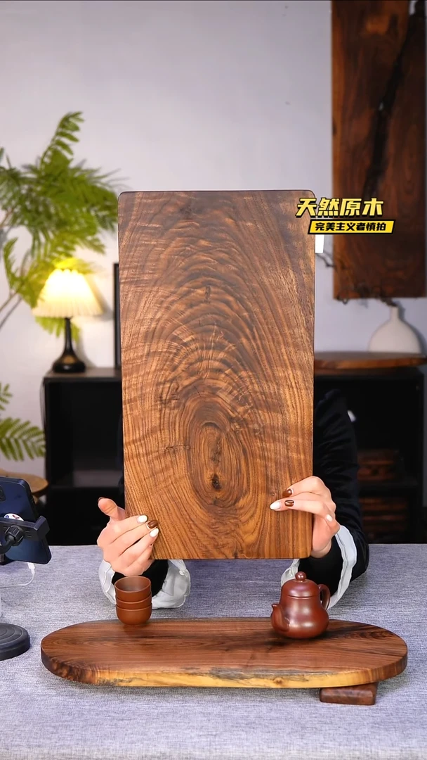 木北美黑胡桃原木.干裂疤结不属于商品质量问题完美主义者慎拍