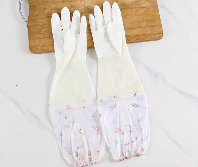 加绒橡胶手套女耐用家务清洁家用厨房洗碗洗衣服刷锅防水加厚