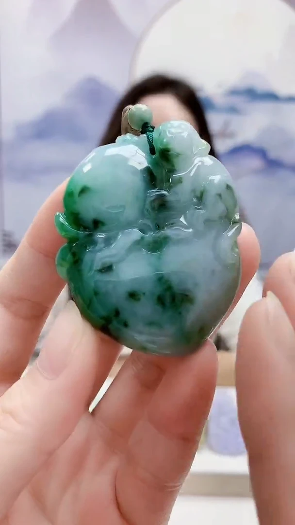 未镶嵌定制翡翠4829ry-毛货挂件59