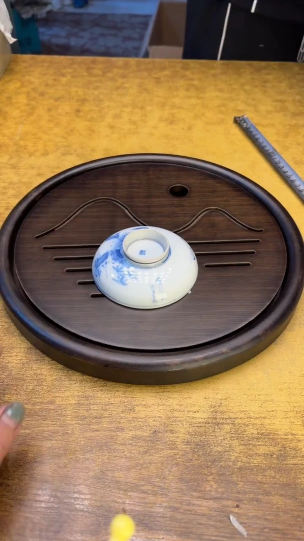瓷器瓷器瑕疵瑕疵142圆茶盘碗