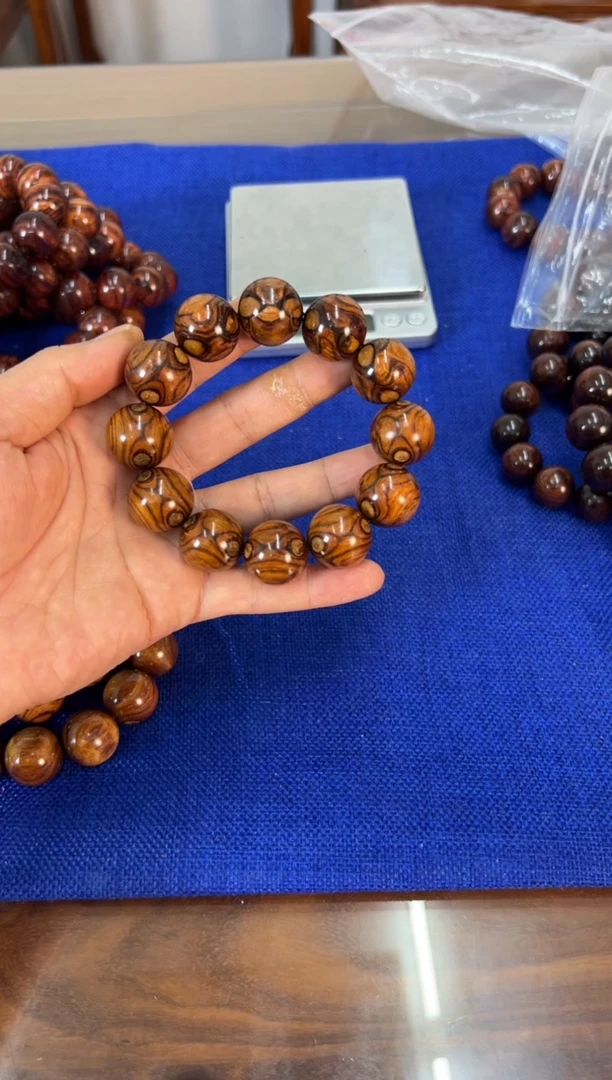 手串/手链黄花梨/降香黄檀2.0叉纹对眼手串