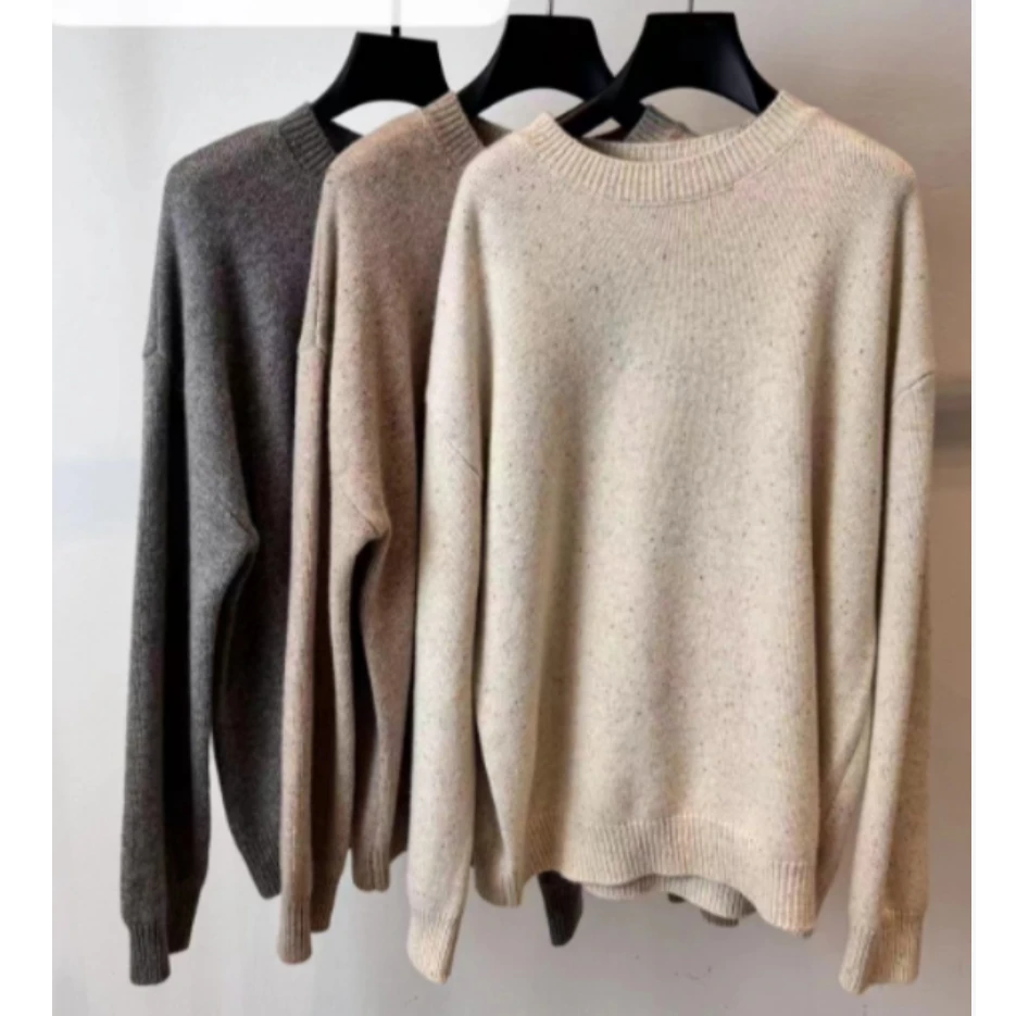 企鹅爸爸专属秋季爆款修身点子纱圆领针织打底女-230348