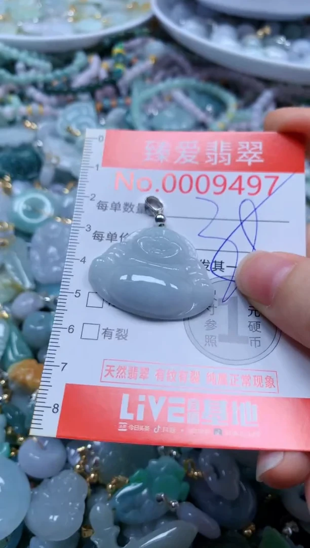 翡翠未镶嵌吊坠(不含链)9497