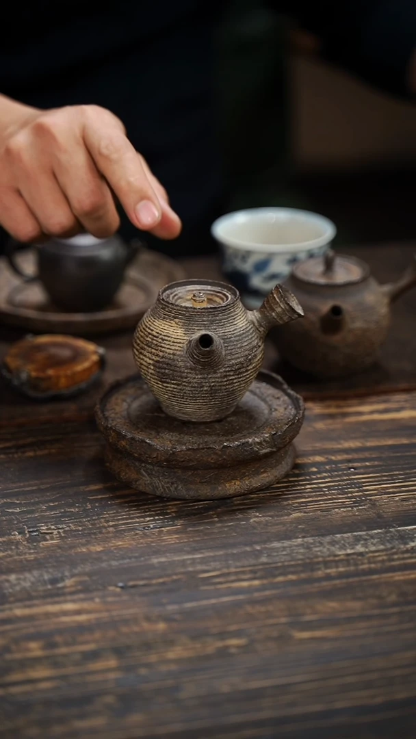 全手工制作  南蛮侧把壶  140cc
