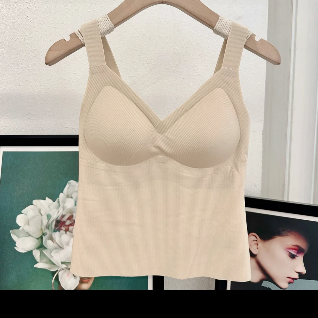 欢欢 自留款春秋V领一体背聚拢美背均码99