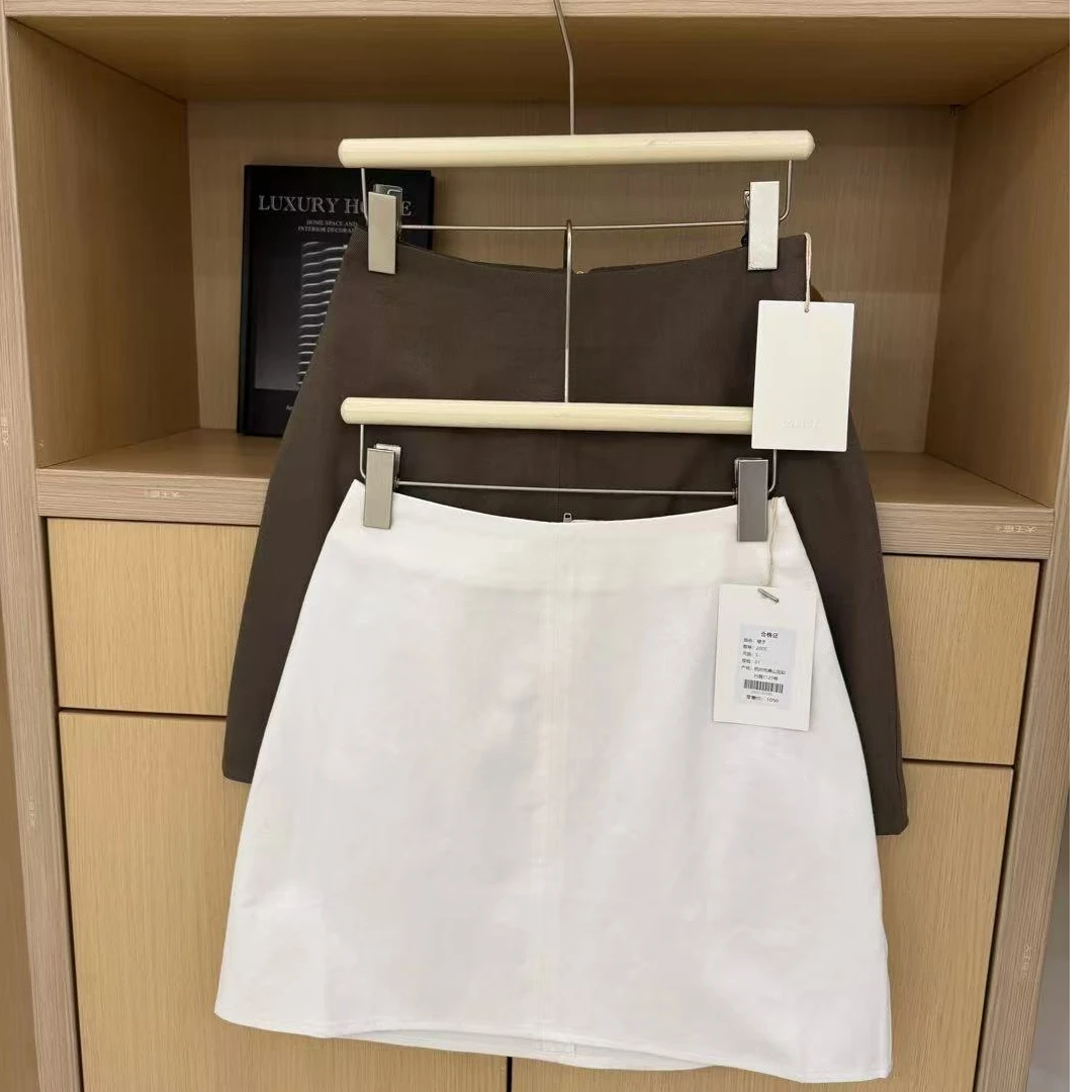 韩系极简百搭半裙