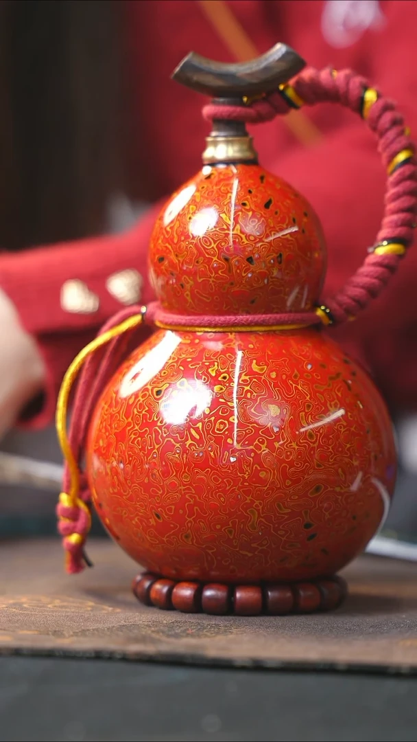 【闪购商品】WZ308漆艺酒葫芦不包手串及旋转底座