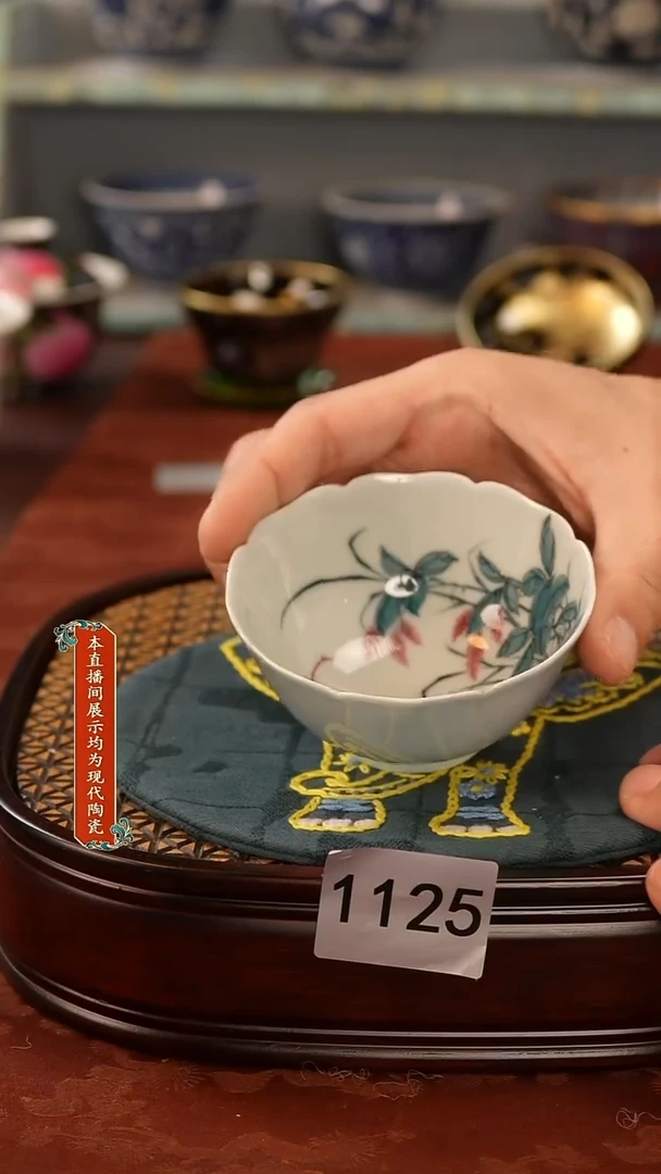 瓷片景德镇手工手绘1125