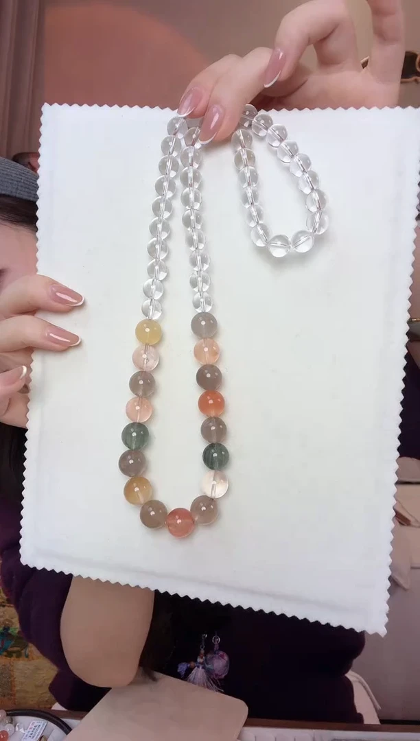 【闪购商品】水晶颈饰未镶嵌白水晶兔毛项链