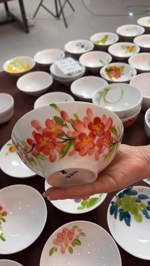 陶瓷景德镇高温釉中彩陶瓷餐具-大福碗