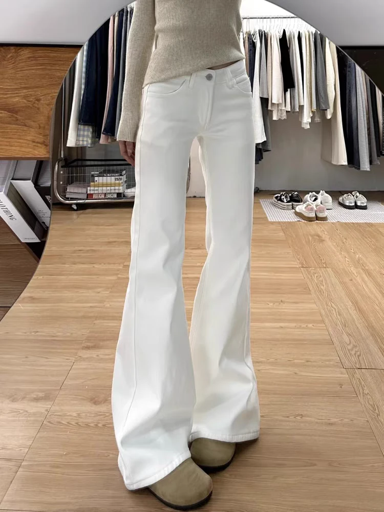 新季女装牛仔喇叭裤不贴腿显瘦【福利款默认瑕疵】