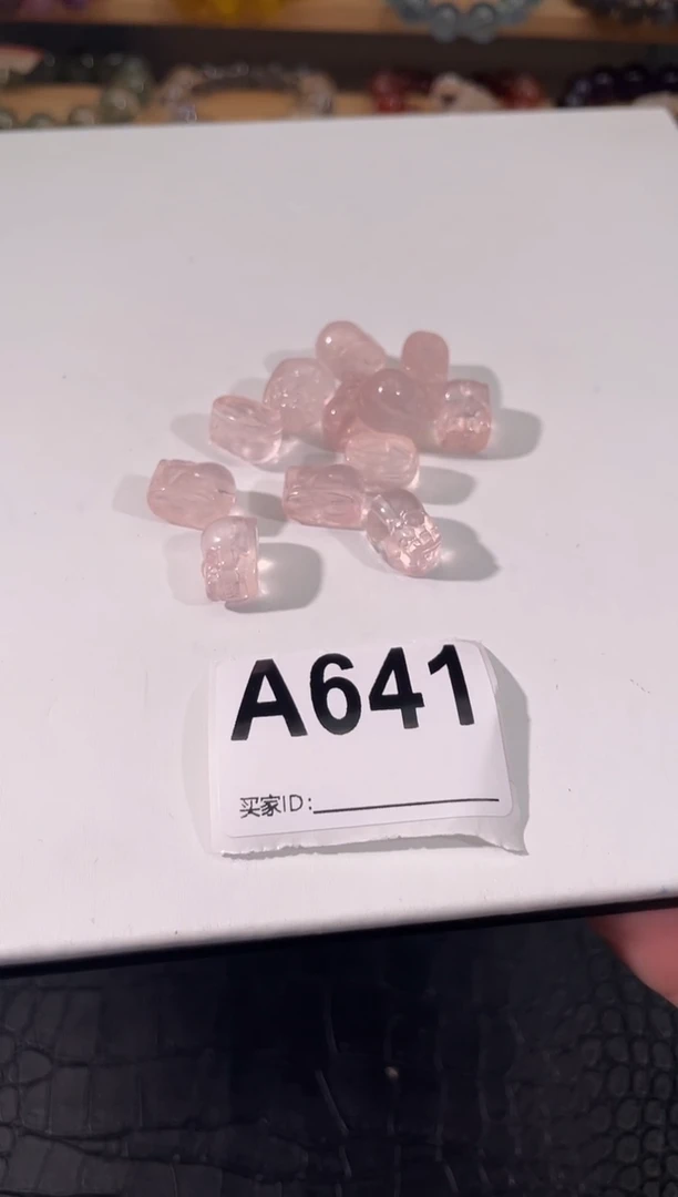 水晶手链未镶嵌A641粉冰菊貔貅多样性发一