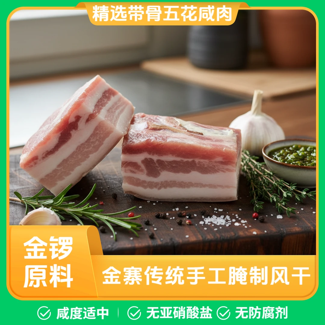 【直播间改价链接】精选带骨五花咸腊肉金寨传统工艺腌制腊味南风肉