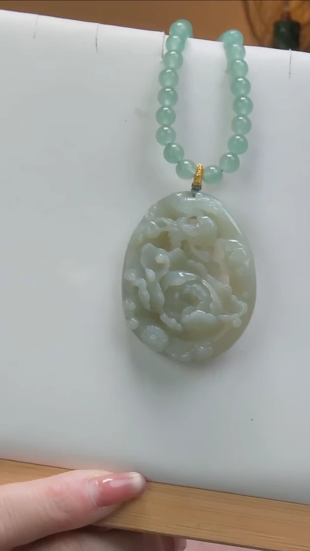 颈饰未镶嵌和田玉和田玉花1111