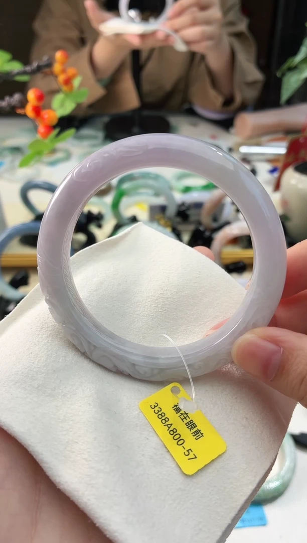 未镶嵌手镯翡翠13  翡翠手镯 57