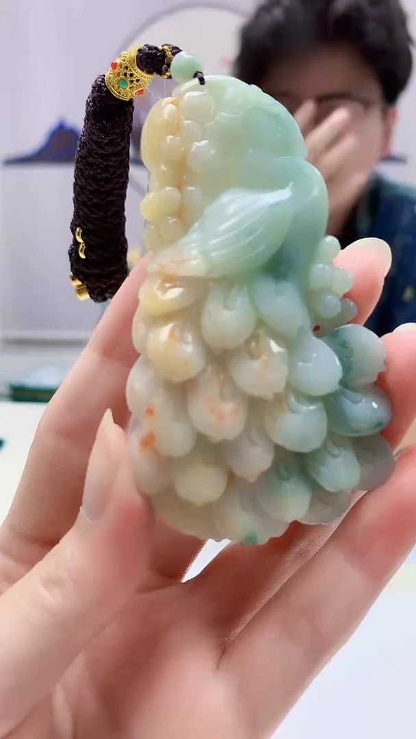 【闪购商品】定制翡翠未镶嵌4688zm-毛货挂件141凤凰