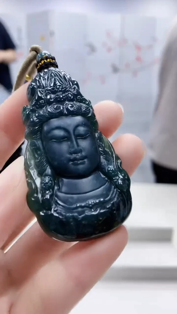 未镶嵌定制翡翠4917ry-毛货挂件48