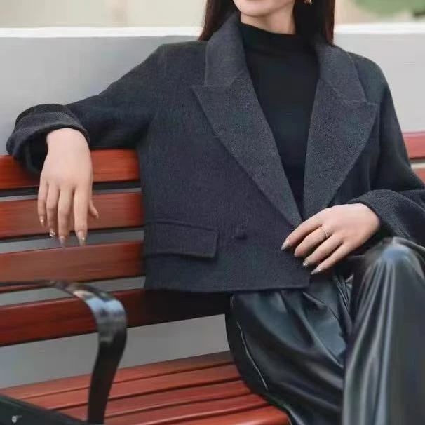 【井施】  334   时尚百搭宽松呢大衣