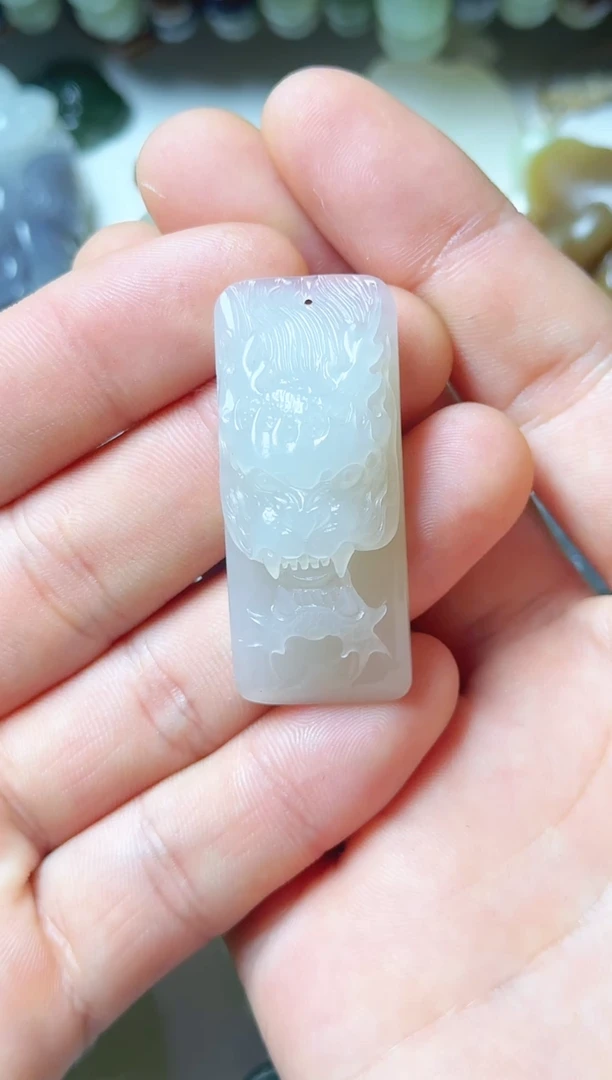 未镶嵌和田玉珠宝半成品吊坠