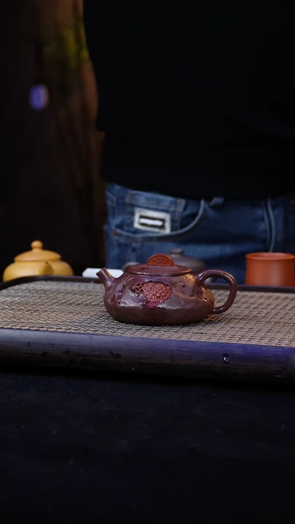 【闪购商品】紫砂茶壶老紫泥-招财进宝【约160cc】