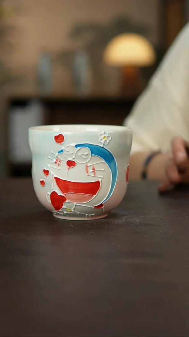 杯景德柴烧手作多人瑕疵