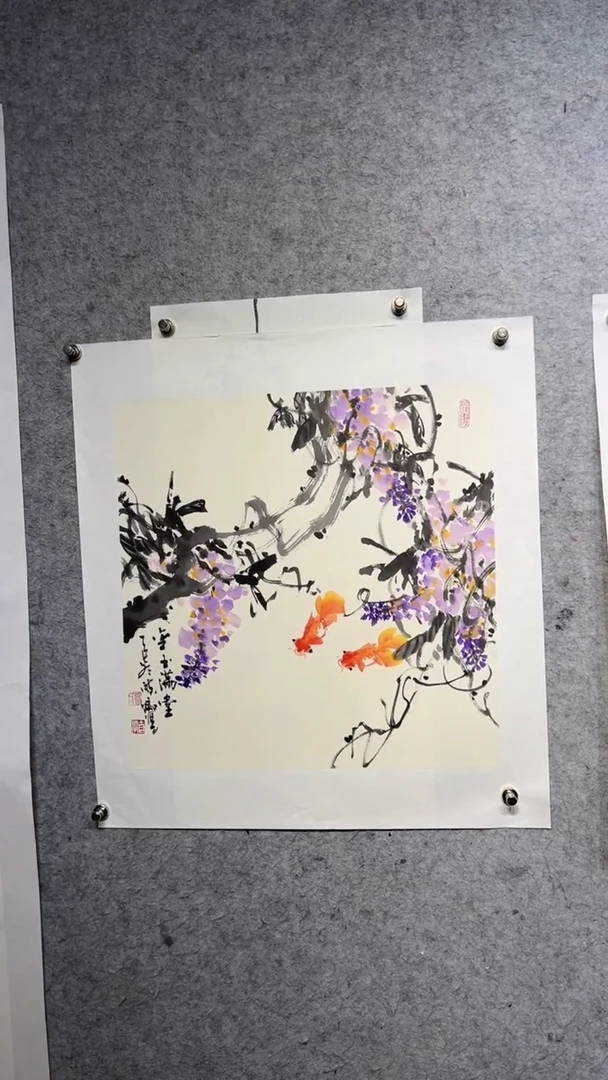 国画种**福张自学水墨国画66