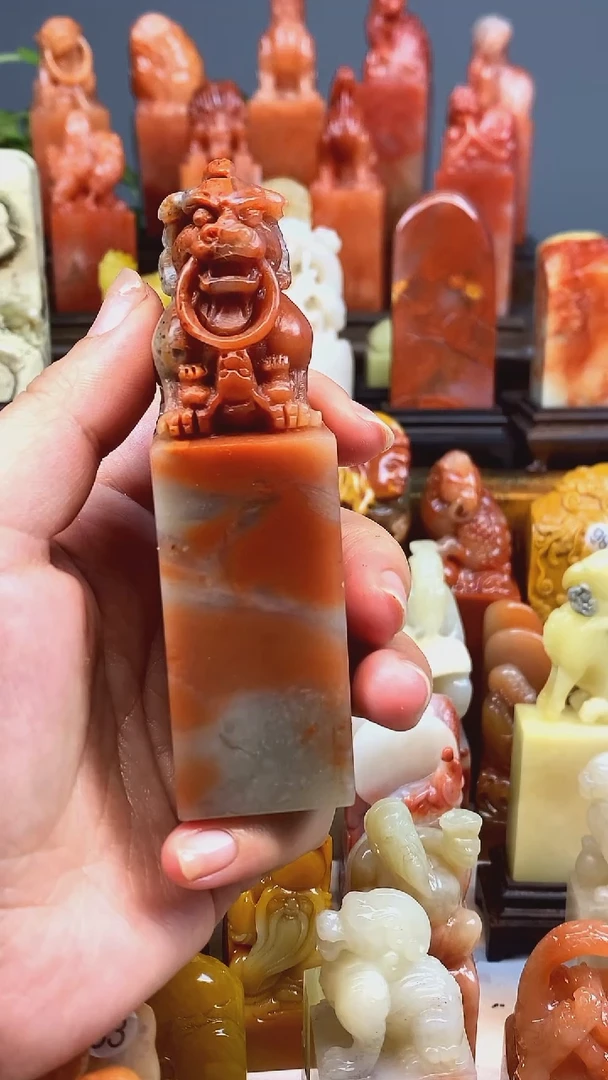 寿山石印石古兽印章