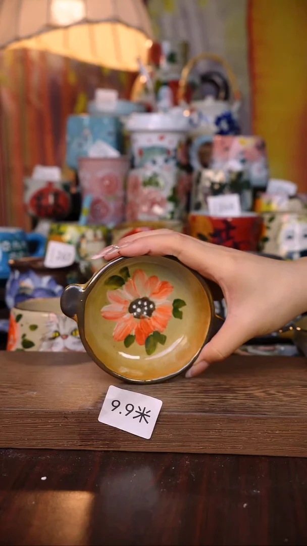 摆件陶泥垚手作 景德镇手工手绘陶瓷器物