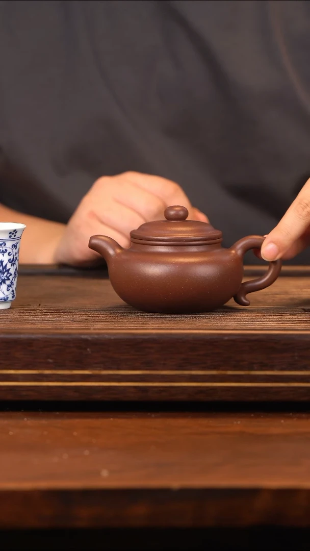 茶壶紫砂大水潭底槽青仿古
