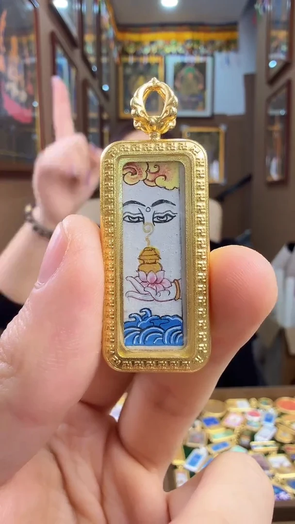 吊坠金刚萨埵-纯手绘唐卡1