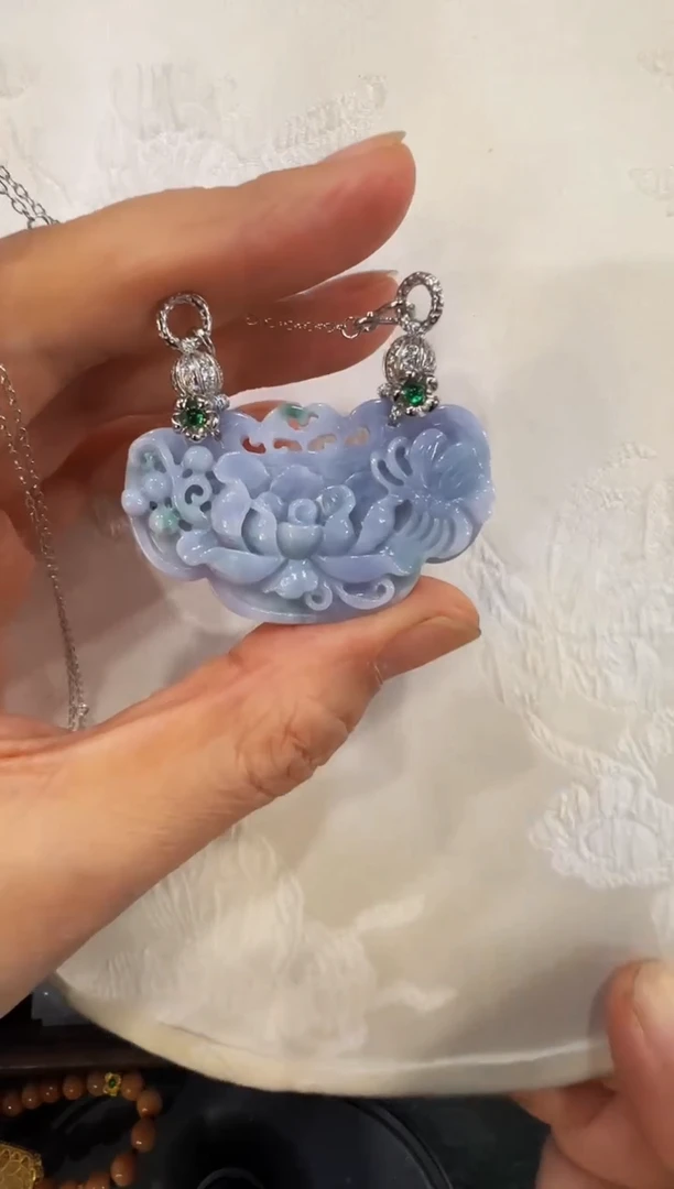 颈饰未镶嵌翡翠国风