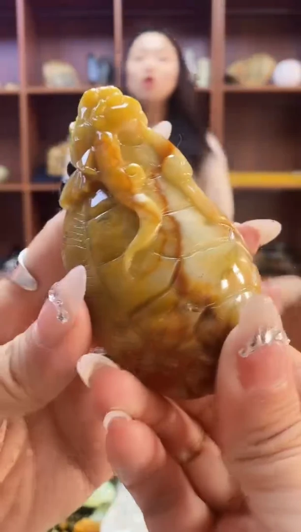 未镶嵌蛇纹石玉手把