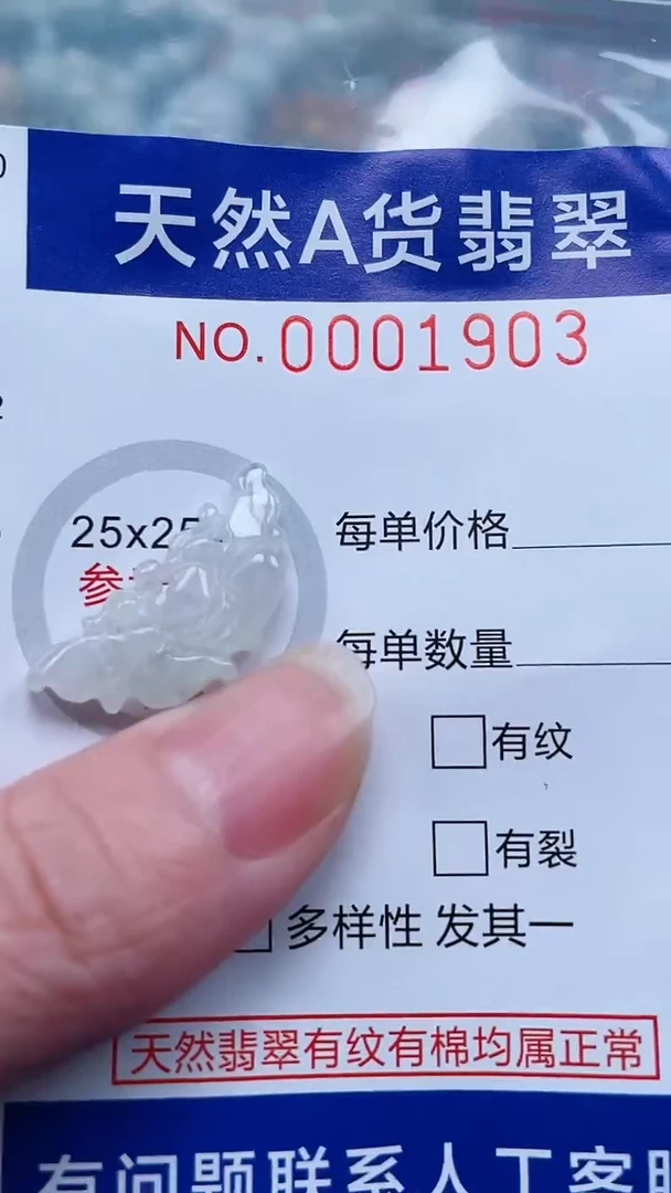 翡翠未镶嵌吊坠(不含链)