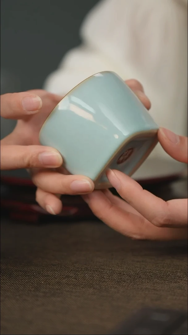 全品 天圆地方杯 带底款 矮