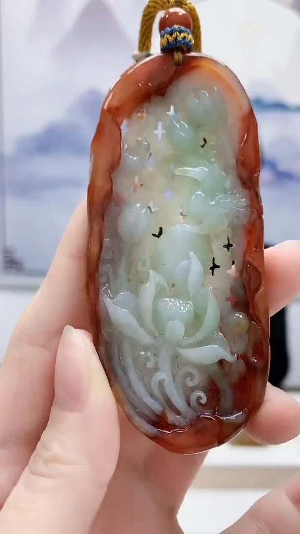 未镶嵌定制翡翠4812ry-毛货挂件78