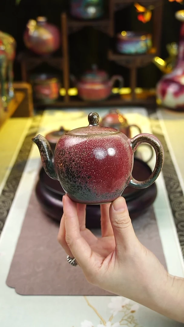 壶钧瓷97号原矿高温钧瓷孤品收藏级