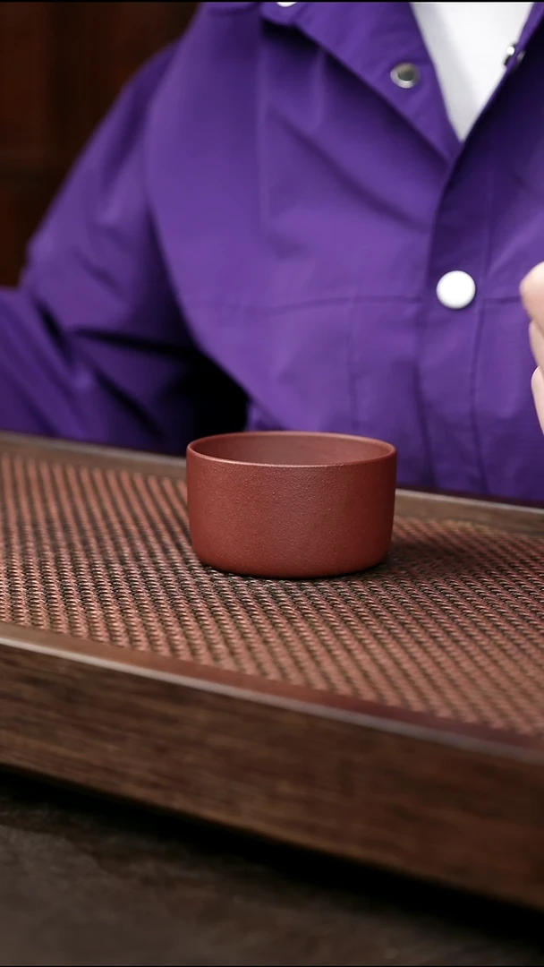 茶杯紫砂中槽清矮杯