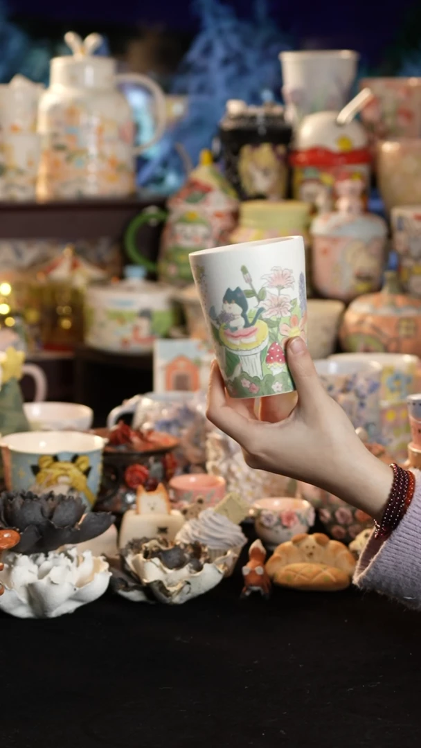 其他陶景德镇釉下彩手绘设计师款陶瓷