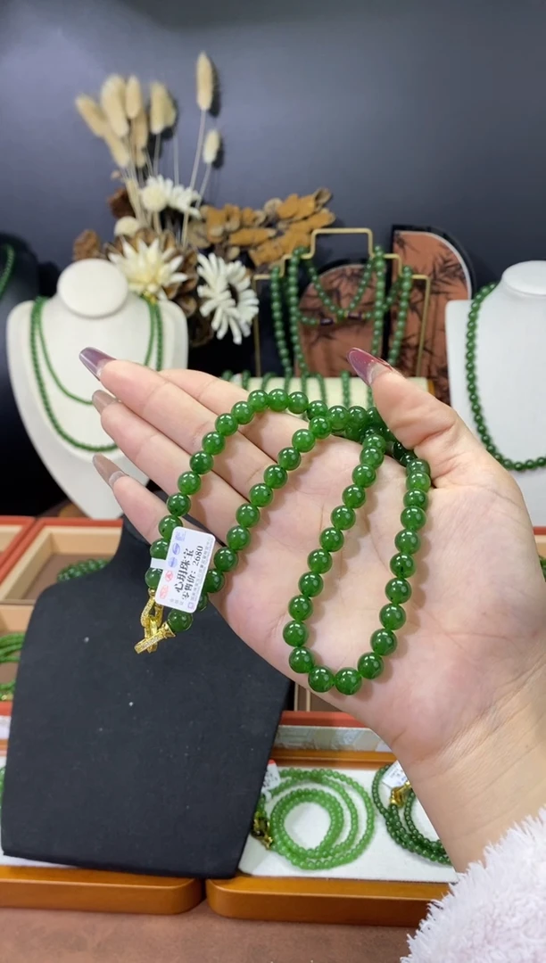 【闪购商品】和田玉（碧玉）颈饰未镶嵌8微矿