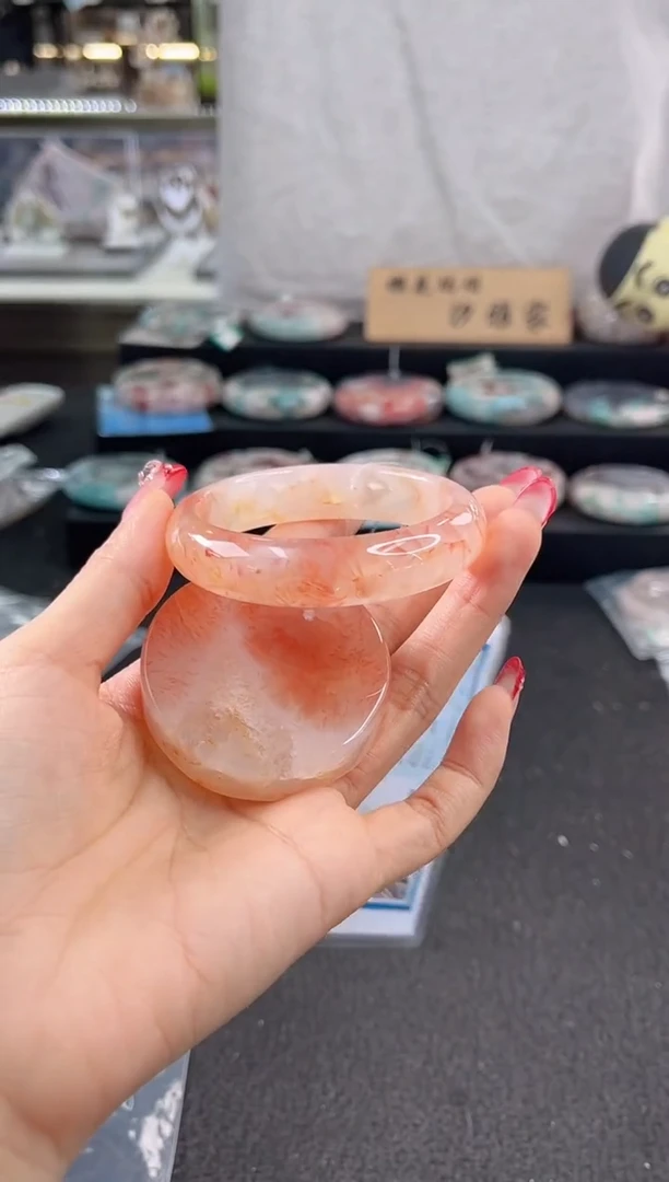 未镶嵌手镯石英质玉圈口（赠品镯心）