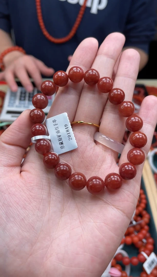 未镶嵌南红玛瑙挂件保山锦红原矿多样性发一10mm