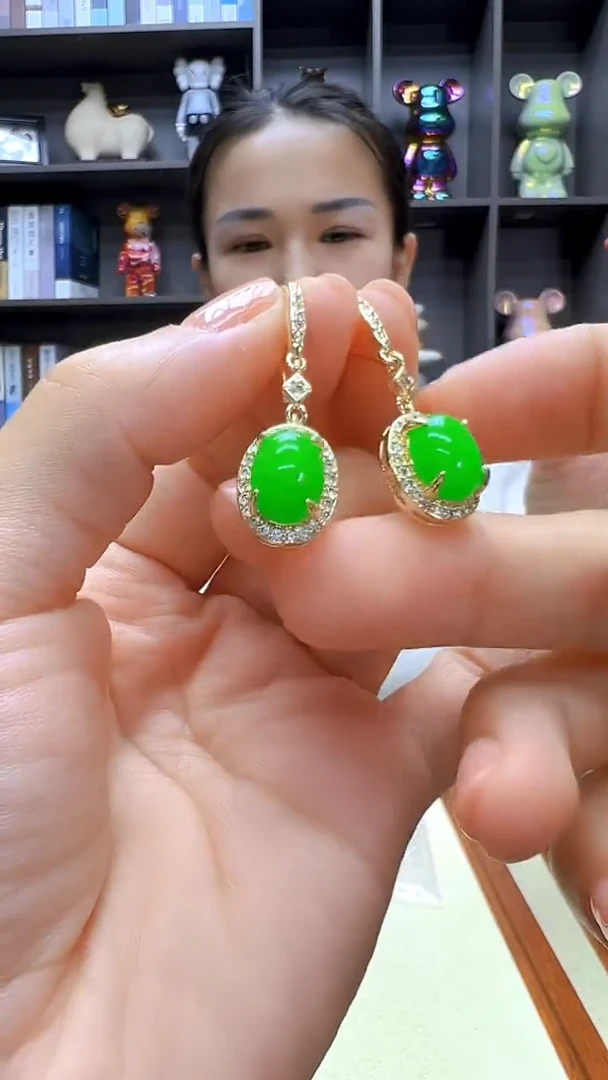 翡翠14K金镶嵌颈饰丹丹diy劲饰