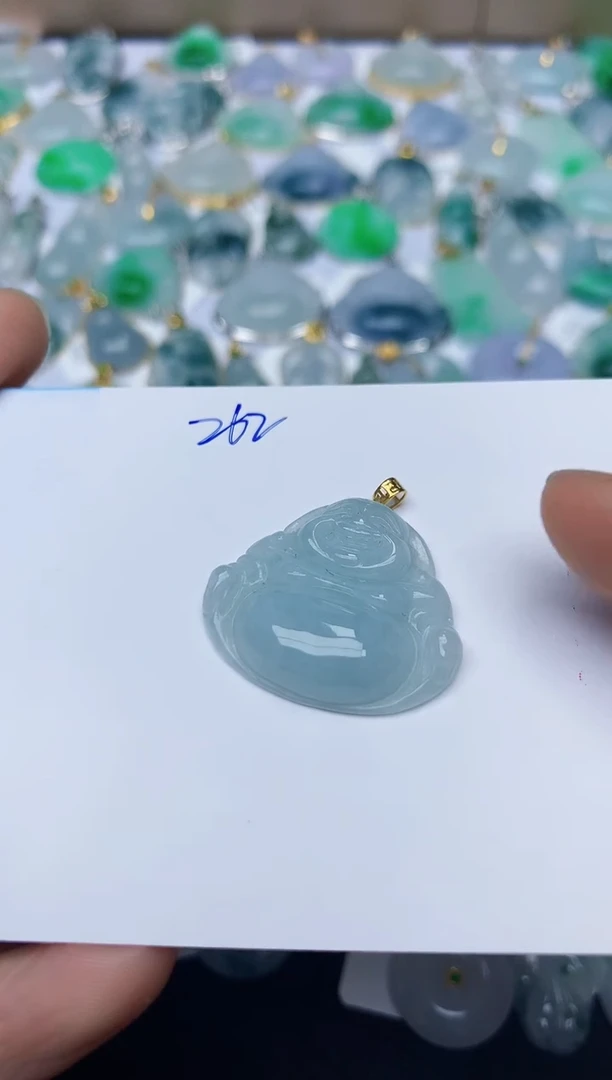 【闪购商品】翡翠颈饰18K金镶嵌天然翡翠A货