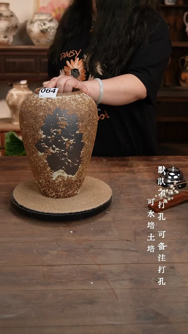 064景德镇陶瓷环花瓶