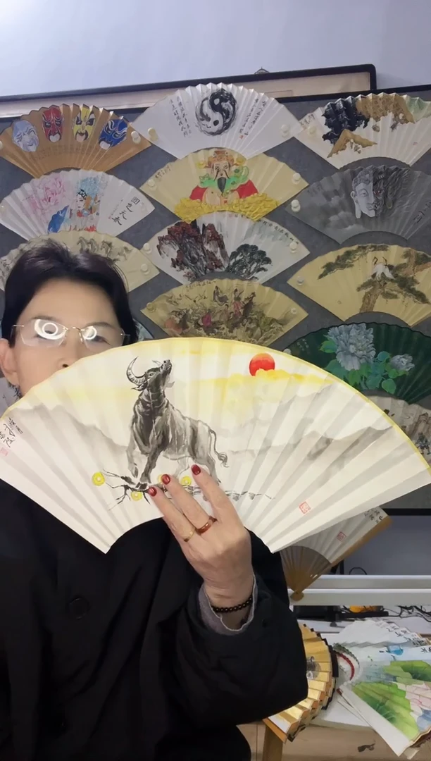 扇子九五寸十八方玉竹折扇